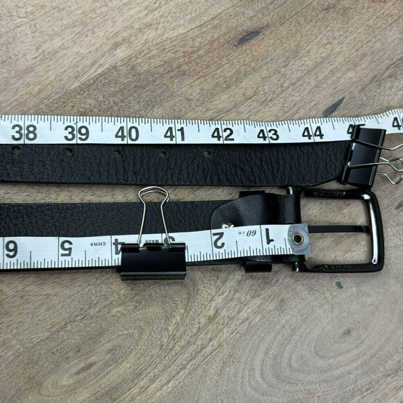 Cinture Dautore Mens Belts Genuine Leather Silver Buckle SIze 40 Italian - Picture 3 of 9